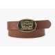 Levi's pánský opasek BILLY PLAQUE BELT - hnědá D7860-0001